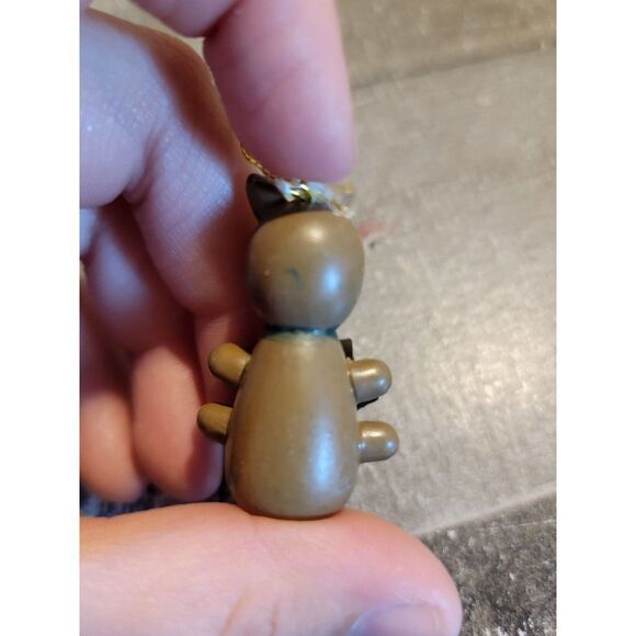 Vintage wooden AS IS Teddy Bear Star of David ornament Xmas decor - Picture 4 of 5